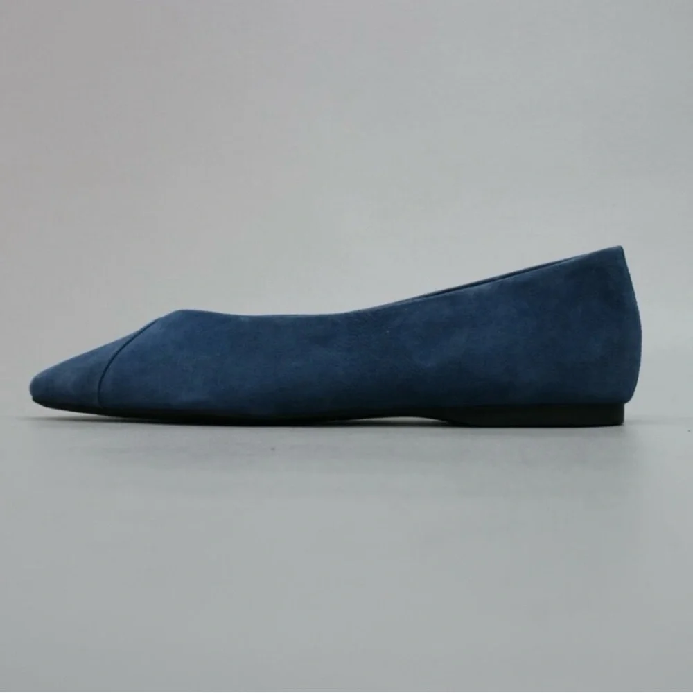 Birdies  Navy Suede Women's Flats - Picture 2 of 8